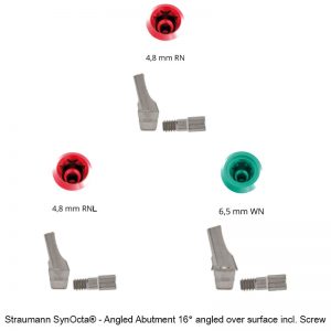 Nt-trading Straumann SynOcta® - Angled Abutment 16° angled over surface incl. Screw-0