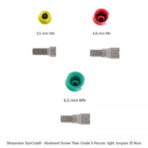 Nt-trading Straumann SynOcta® - Abutment Screw Titan Grade 5 Recom. tight. torques 35 Ncm-0