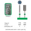 DIADUR® carbide cutters - Green ring - Shape 113-0