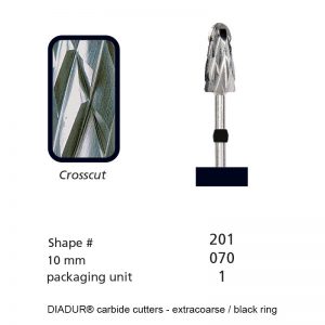 DIADUR® Carbide Cutters - Black ring - Shape 201-0