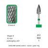 DIADUR® carbide cutters - Green ring - Shape 251-0