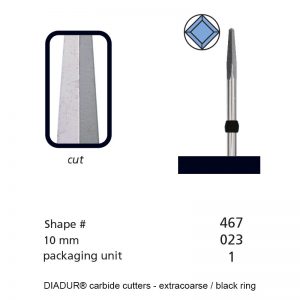 DIADUR® Carbide Cutters - Black Ring - Shape 467-0