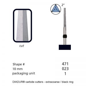 DIADUR® Carbide Cutters - Black Ring - Shape 471-0