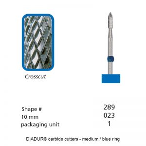 DIADUR® carbide cutters - Blue ring - Shape 289-0