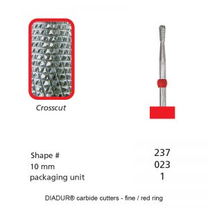 DIADUR® carbide cutters - Red ring super-tech - Shape 237 - 023mm-0