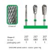 DIADUR® carbide cutters - Green ring - Shape 237-0