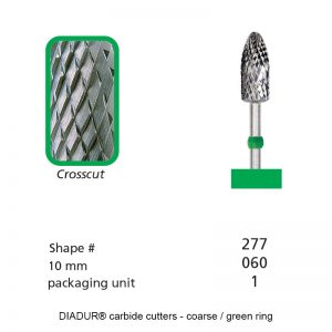 DIADUR® carbide cutters - Green ring - Shape 277-0