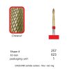 DIADUR® carbide cutters - Red ring golden-micro - Shape 257 - 023mm-0