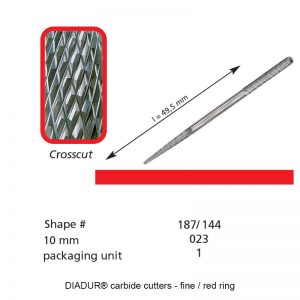 DIADUR® Carbide Cutters - Bibur - Shape 187/144 - 023mm-0