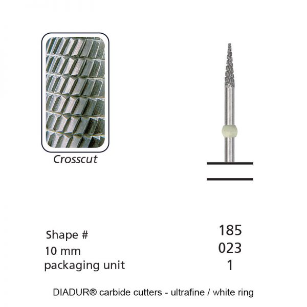 DIADUR® carbide cutters - White ring star - Shape 185 - 023mm-0