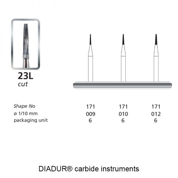 DIADUR® carbide instruments - 23L - Shape 171-0