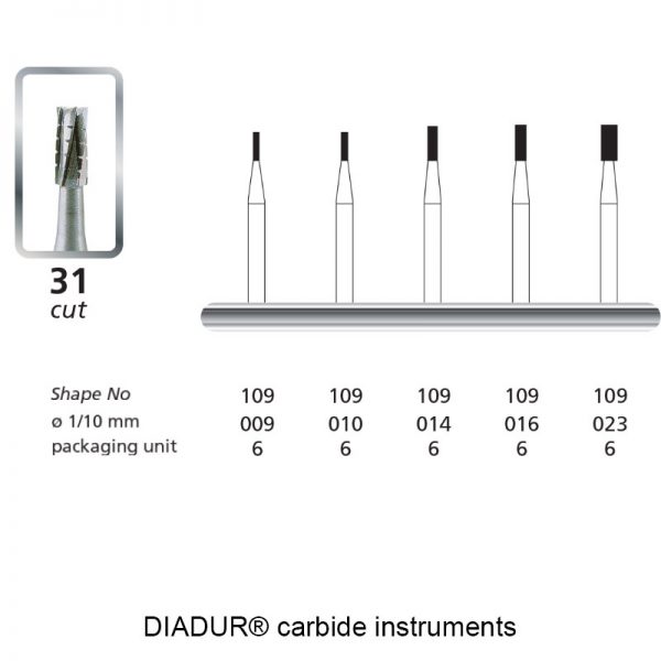 DIADUR® Carbide Instruments - 31 - Shape 109-0