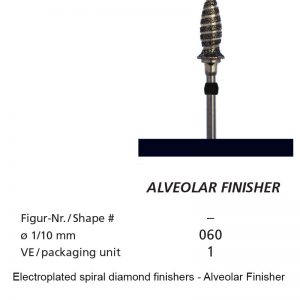 Electroplated spiral diamond finishers - Alveolar Finisher-0