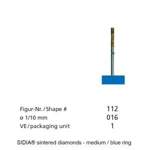 SIDIA® sintered diamonds - FG Macro - Shape 112-0
