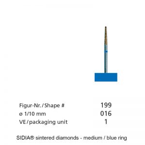 SIDIA® sintered diamonds - FG Macro - Shape 199-0