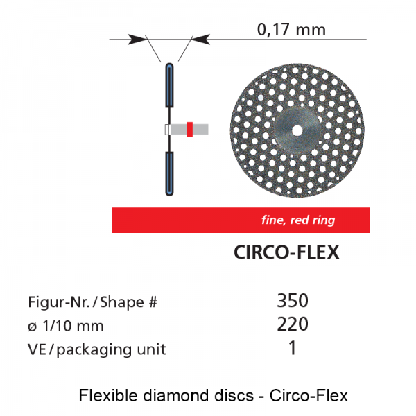 Flexible diamond discs - Circo-fex- Shape 350-0