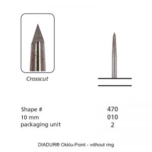 DIADUR® Okklu-Point- Shape 470 - without ring - 010mm-0