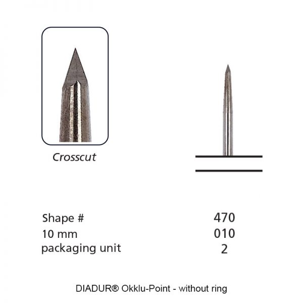 DIADUR® Okklu-Point- Shape 470 - without ring - 010mm-0