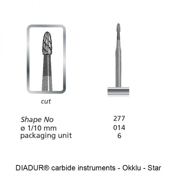 DIADUR® carbide instruments - okklu star - Shape 277-0