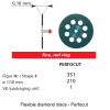 Flexible diamond discs - Perfocut - shape 351-0