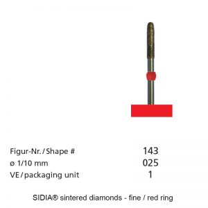 SIDIA® sintered diamonds - Micro - Shape 143-0
