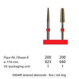 SIDIA® sintered diamonds - Micro - Shape 200-0