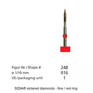 SIDIA® sintered diamonds - Micro - Shape 248-0