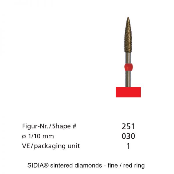 SIDIA® sintered diamonds - Micro - Shape 251-0