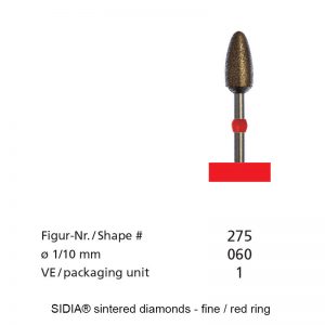 SIDIA® sintered diamonds - Micro - Shape 275 - 060-0