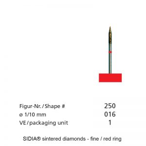 SIDIA® sintered diamonds - FG Micro - Shape 250-0
