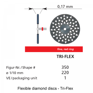 Flexible diamond discs - Tri-Flex - Shape 350-0