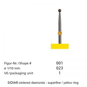 SIDIA® Sintered Diamonds - Milli-Micron - Shape 001-0