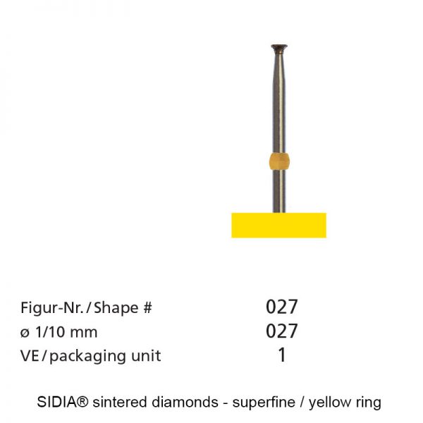 SIDIA® sintered diamonds - MilliMicron - Shape 027-0