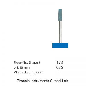 Zirconia instruments Circool Lab - shape173 - Blue - 035mm-0