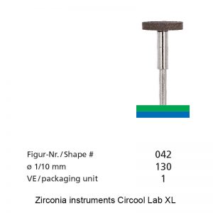 Zirconia instruments Circool Lab XL - Shape 042 - 130mm-0
