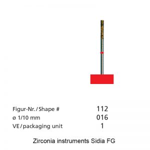 Zirconia instruments Sidia FG - shape 112 - 016mm-0