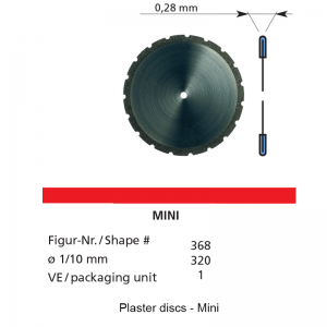 Plaster discs - Mini-0
