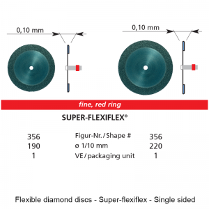 Flexible diamond discs - Super-flexiflex - Single sided-0